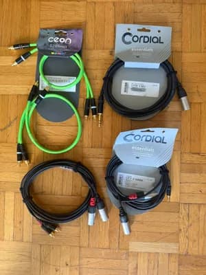 Cordial / CEON Audio- & DJ-Kabel - unbenutzt - XLR, Klinke, Cinch/ RCA