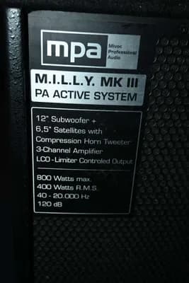 M. I. L. L. Y MK III Musikanlage mit Mixer Yamaha und CD-Player Numark