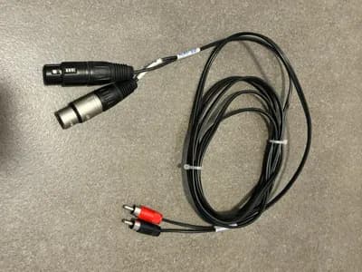XLR Buchsen Zum 2 x Chinch Cinch Stecker Audio Kabel
