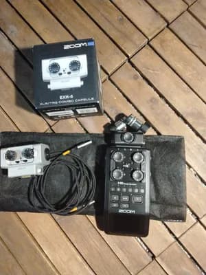ZOOM H6 + EXH6 ADAPTER + POWERBANK KABEL