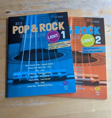 Notenhefte Best of Pop & Rock für Gitarre Teil 1 & 2