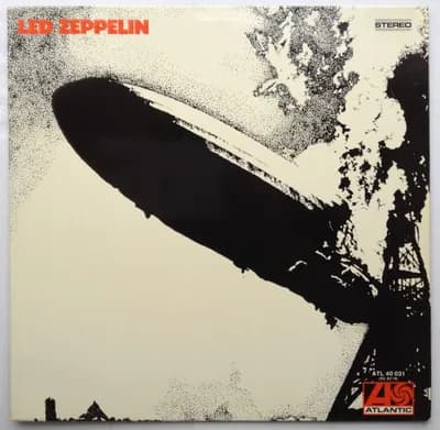 Led Zeppelin 1969 Debut Album Blues Rock Hard Rock