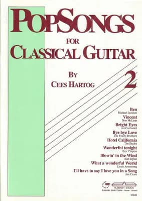 POP SONGS 2 * for Classical Guitar * by Cees Hartog