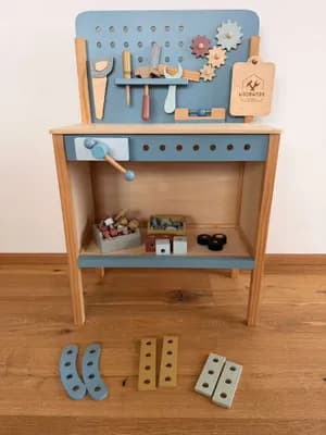 Hochwertige SPIELWERKBANK aus Holz von LITTLE DUTCH