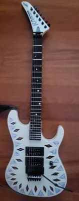 Kramer NightSwan Vintage White with Aztec Marble Graphic