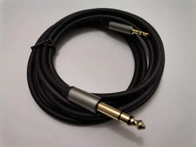 Audio 6.35mm Male to 3.5mm Male Kabel