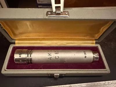 AKG C60 CK28 Vintage Kleinmembran Mikrofon mit Netzteil N60 Rare Ersatzteile