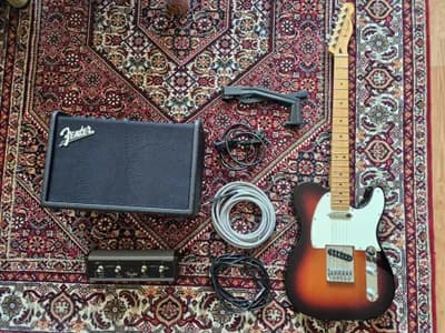 Fender Player Tele MN 3TS inkl. Mustang GT4 und Padleboard MGT-4
