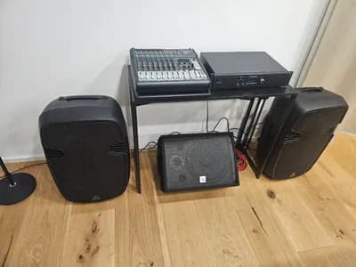 Pa anlage Behringer + The- Box Mischpult und Verstärker