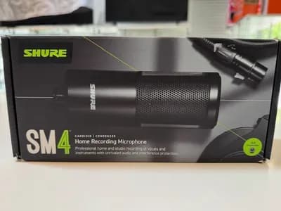 Shure SM4-K Kit Schwarz | Kondensator Großmembranmikrofon mit Verpackung | inkl. Spinne und Zubehör | Zustand: Sehr Gut #4045579