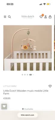 Musik Mobile aus Holz Little Farm | Little Dutch