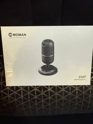 Moman EMP USB Kondensator Mikrofon fuer PC Streaming Gaming (NEU OVP)