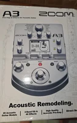 Zoom A3 Akustikgitarren Preamp & Multi-Effekt - Nur 2x benutzt in OVP