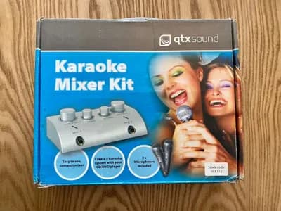 QTX Karaoke Mixer Microphone Kit