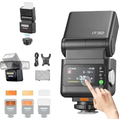 GODOX iT32 TTL Kamerablitz mit X5 Trigger & Diffusor für Sony