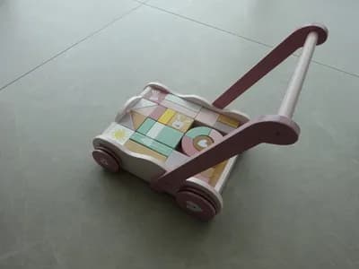 Lauflernwagen mit Bauklötzen - Little Dutch