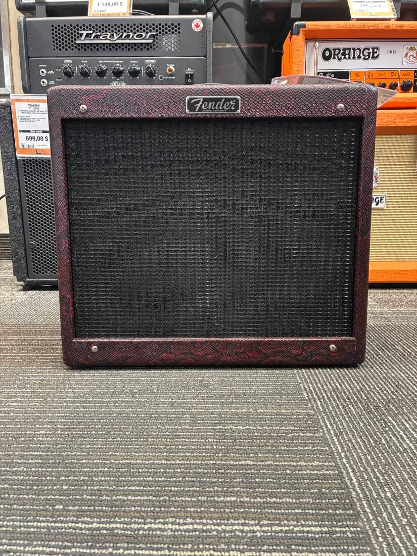 Fender Amplificateur Blues Junior IV 1x12 (recouvrement ï¿½ peau de serpent ï¿½ rouge)