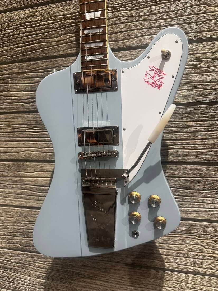 EPIPHONE CS 1963 FIREBIRD V MAESTRO FROST BLUE