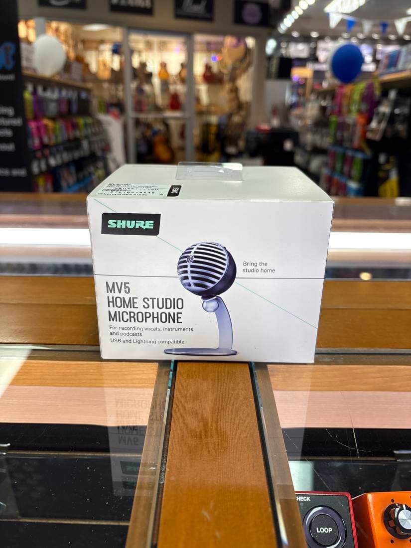 Shure - MV5-DIG Home Studio USB Mic - Grey