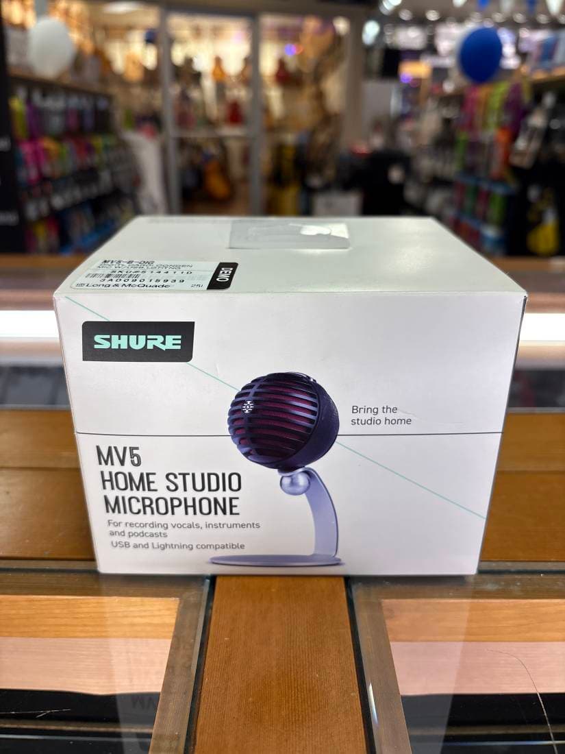 Shure - MV5-B-DIG Home Studio USB Mic - Black