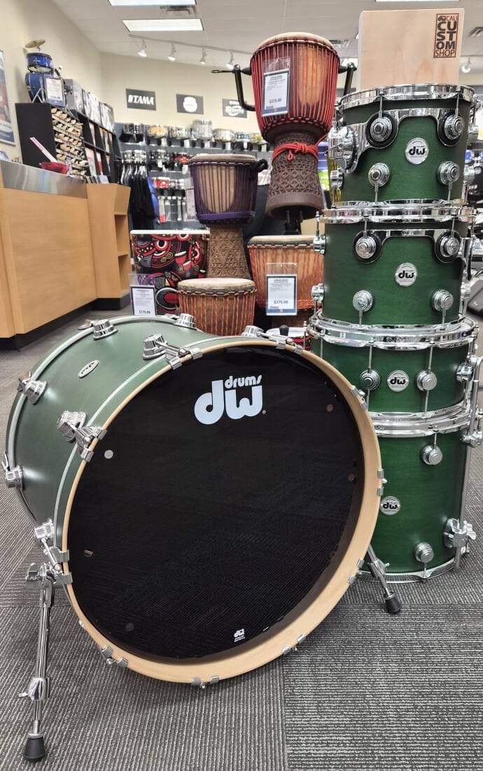 DW Collector's Maple VLT 22,10,12,16,SD in Green