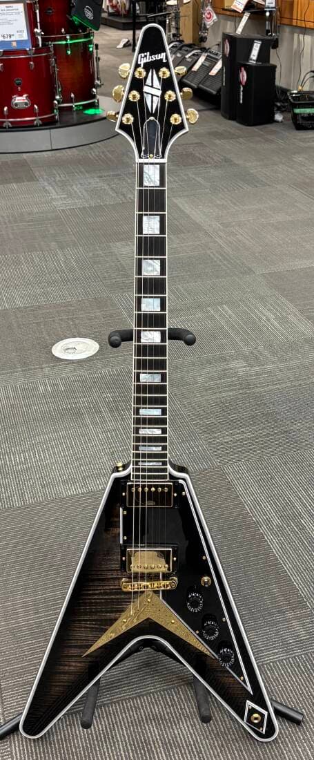 Gibson Custom Shop - FLYING V CUSTOM FIGURED VOS COBRA BURST