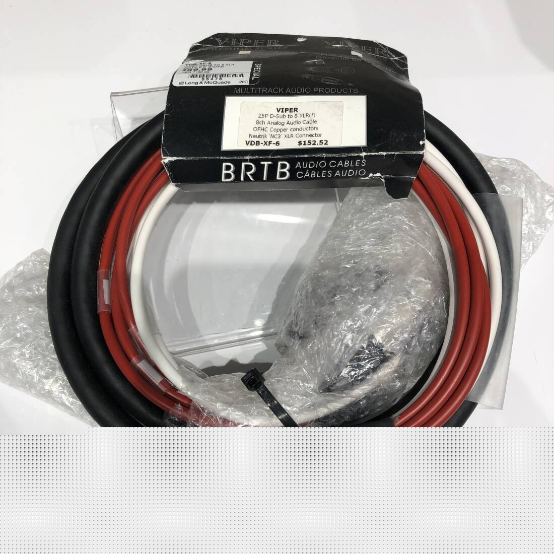 BRTB Viper 6' D-Sub to XLR(F)