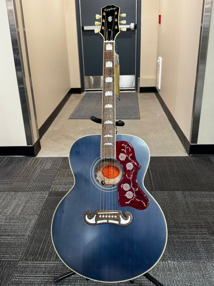 Limited Edition Inspired by Gibson J-200 Acoustic/Electric Guitar - Viper Blue