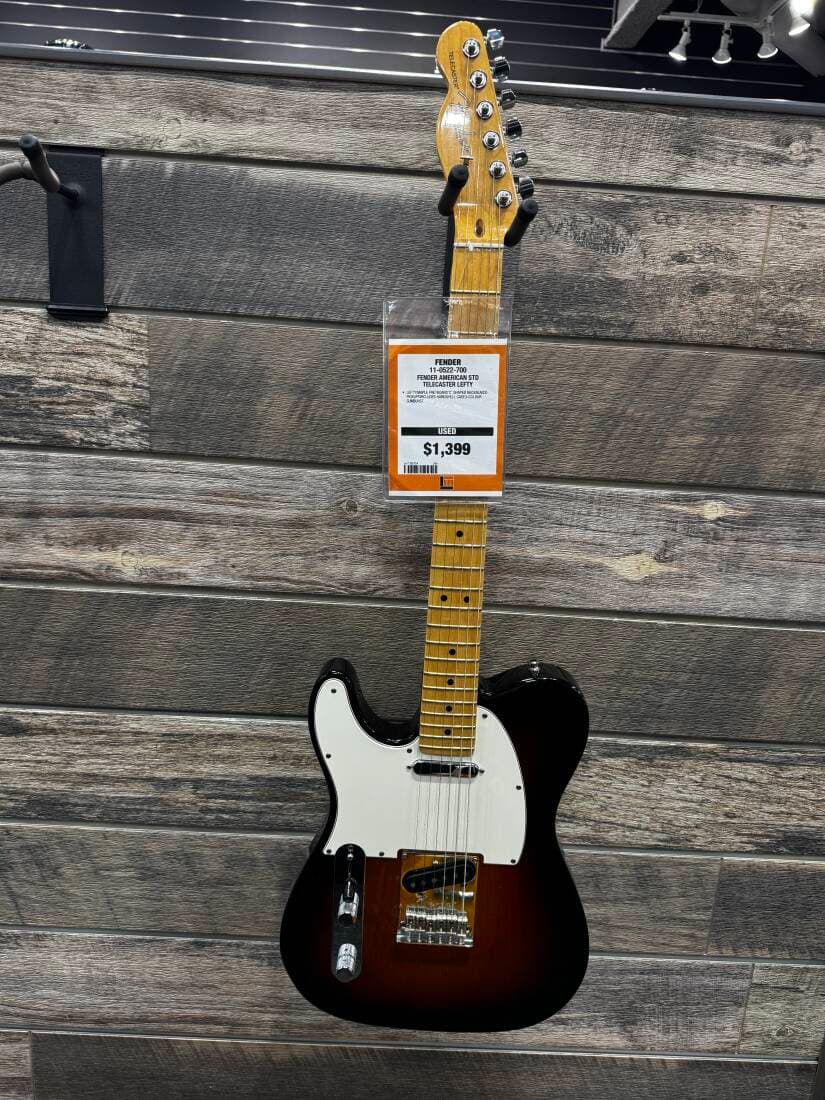 Left Hand Telecaster - 3 color sunburst