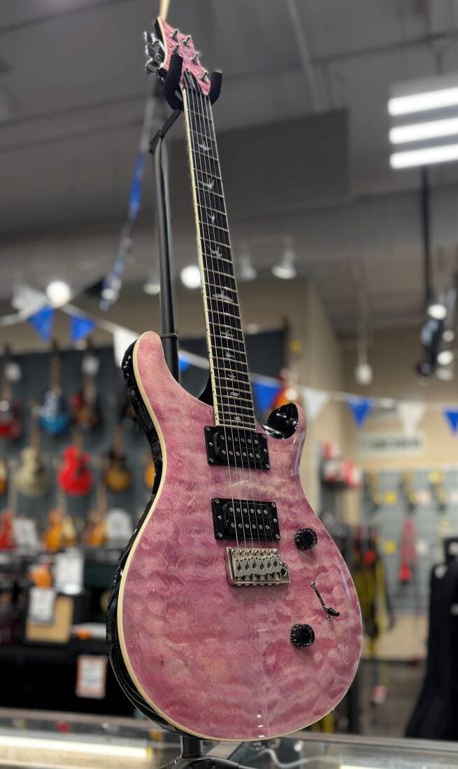 PRS Guitars - SE Custom 24 Quilt Electric Guitar with Gigbag - Violet