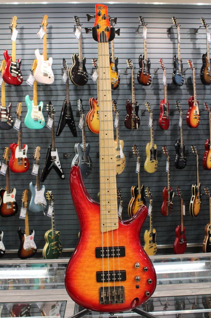 Ibanez - SR400EMQM Soundgear Series Bass - Sunrise Red Burst
