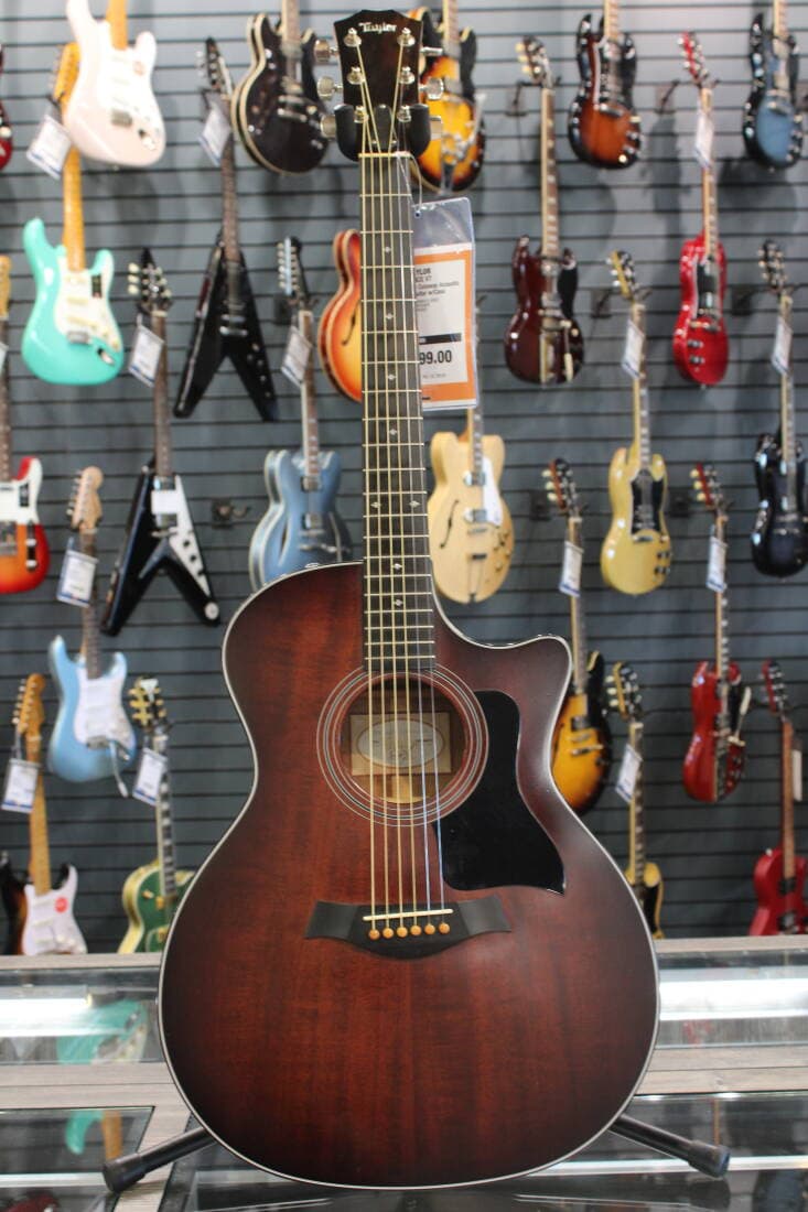 Taylor Guitars - 2017 Mahogany Cutaway Acoustic Electric Guitar w/Case
