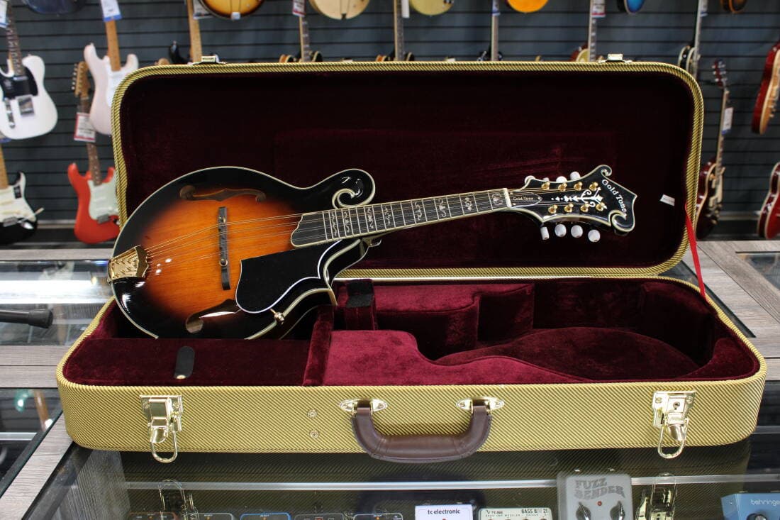 Gold Tone - GM-70+ Solid Wood F-Style Mandolin with Case