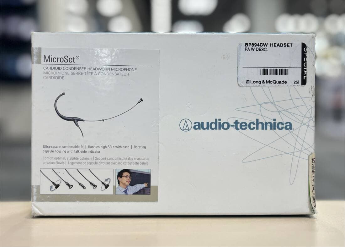 Audio-Technica - BP894CW Headworn Mic (Black)