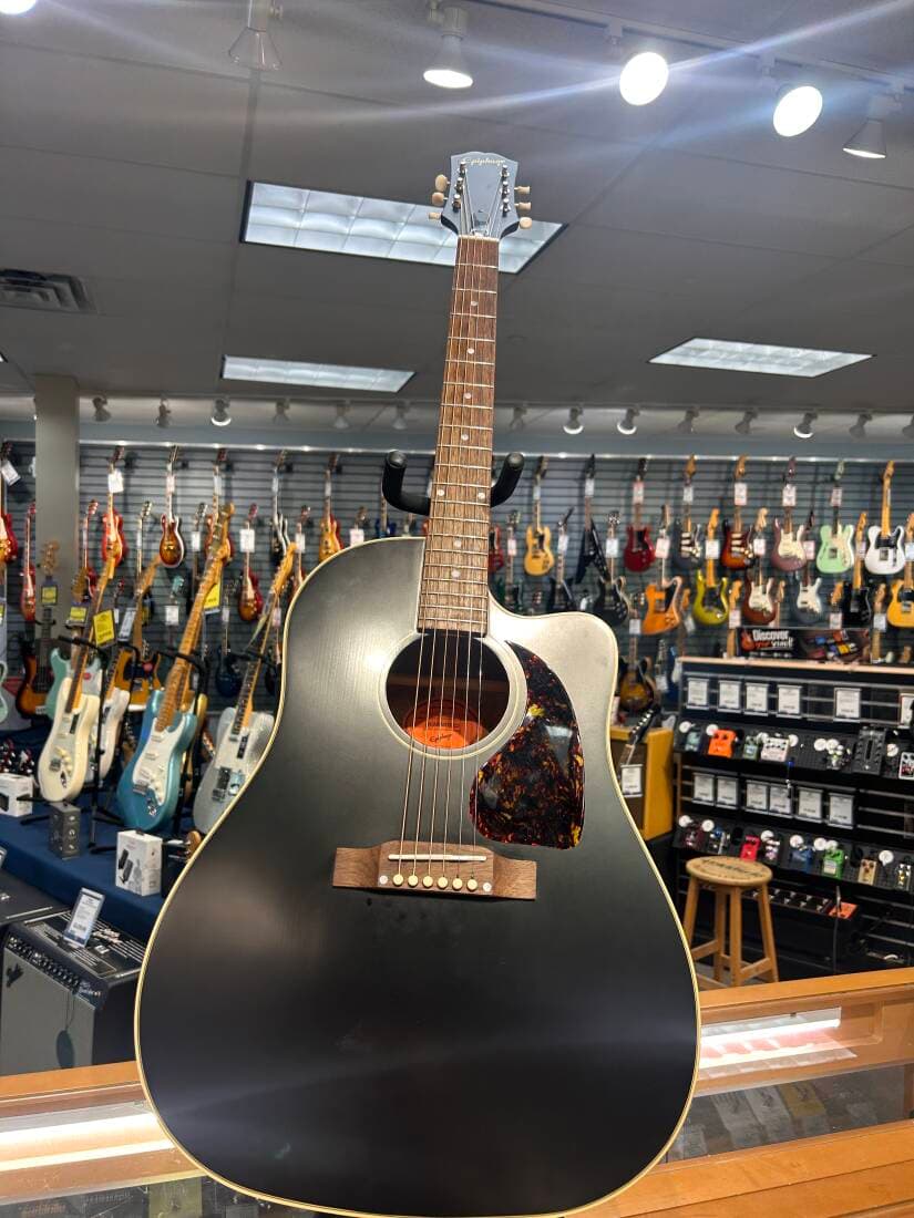Epiphone - Inspired by Gibson J-45 Acoustic/Electric Guitar - Aged Ebony