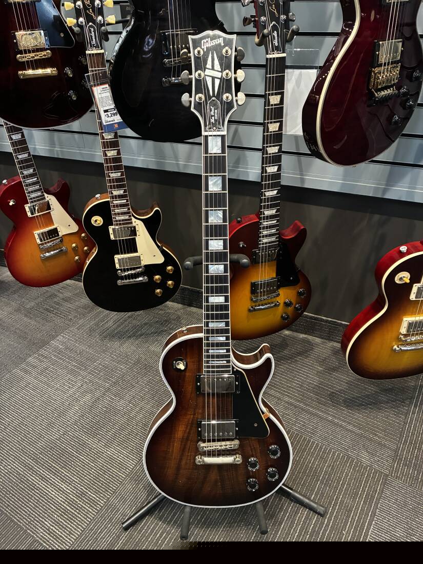 GIBSON LP CUSTOM KOA ICED TEA LIGHT AGED