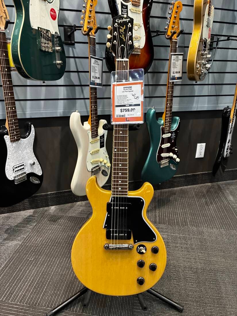 Epiphone - Les Paul Special Double Cut Electric Guitar - TV Yellow
