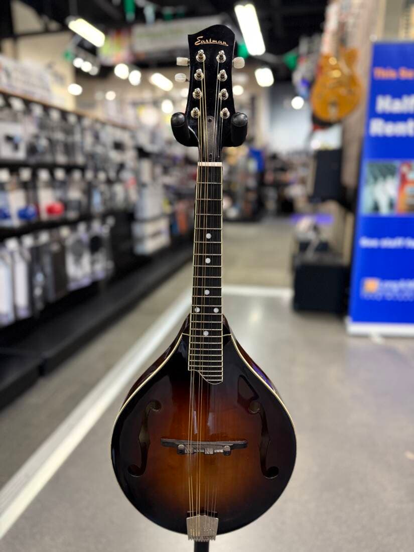 Eastman - A-Style Solid Spruce Mandolin with Case - Classic Sunburst