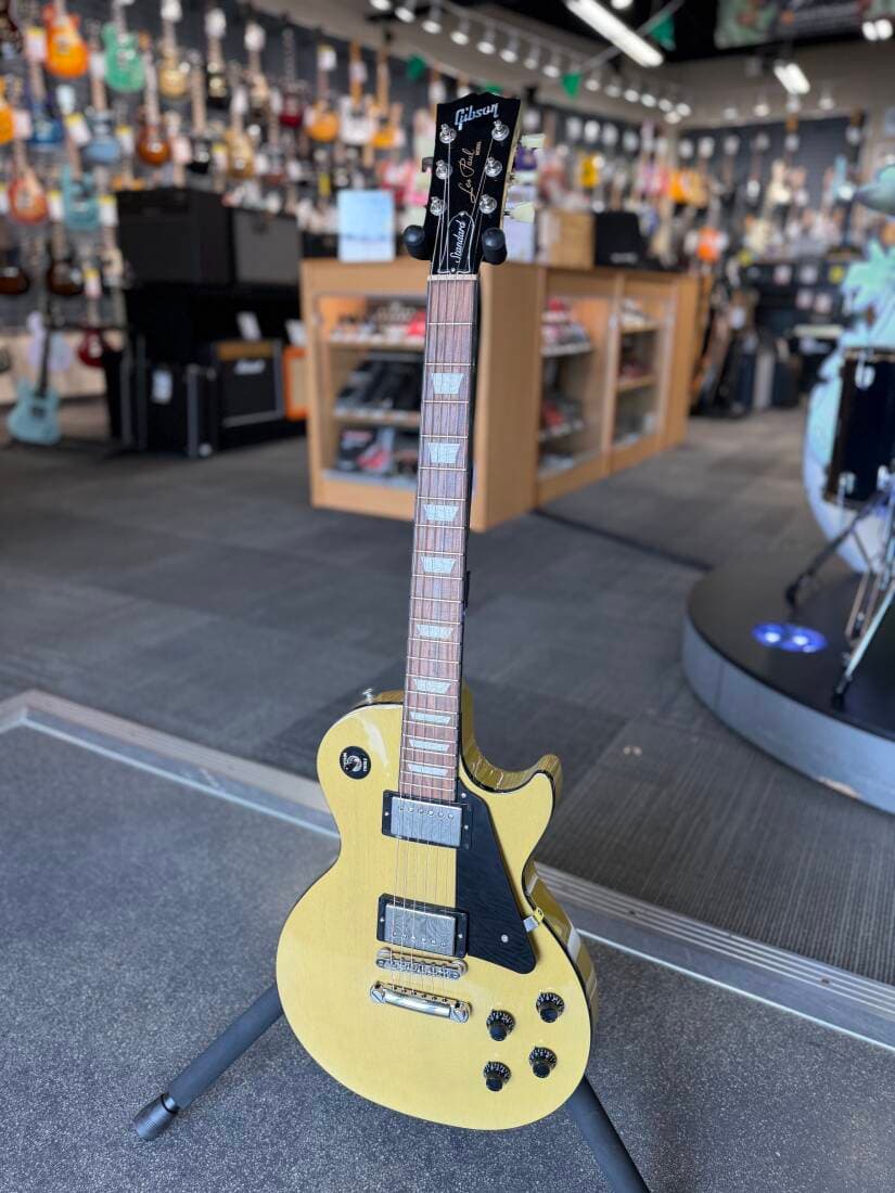 Gibson - Les Paul Standard 50s Mahogany Top Electric Guitar with Hardshell Case - TV Yellow