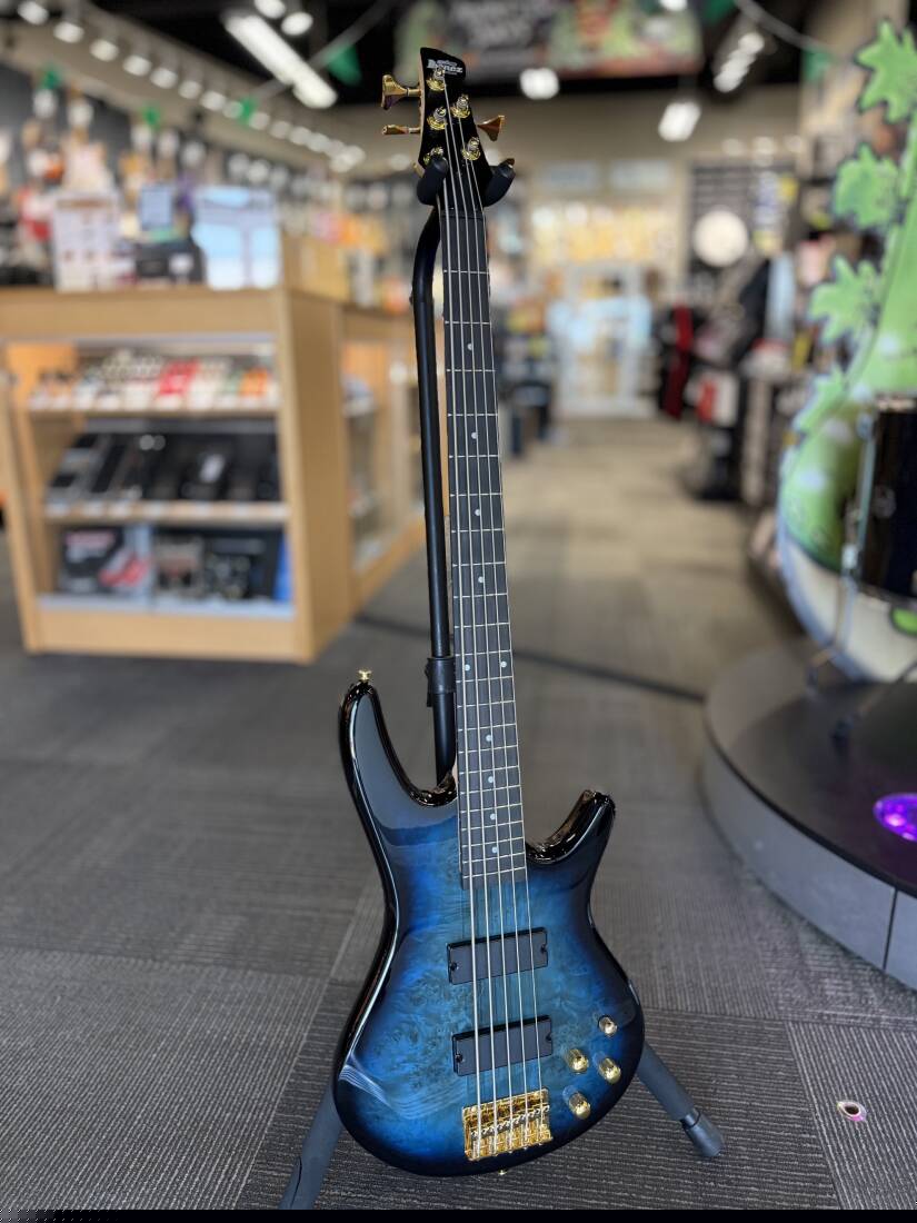 Ibanez - Gio SR 5-String Electric Bass - Transparent Marine Burst