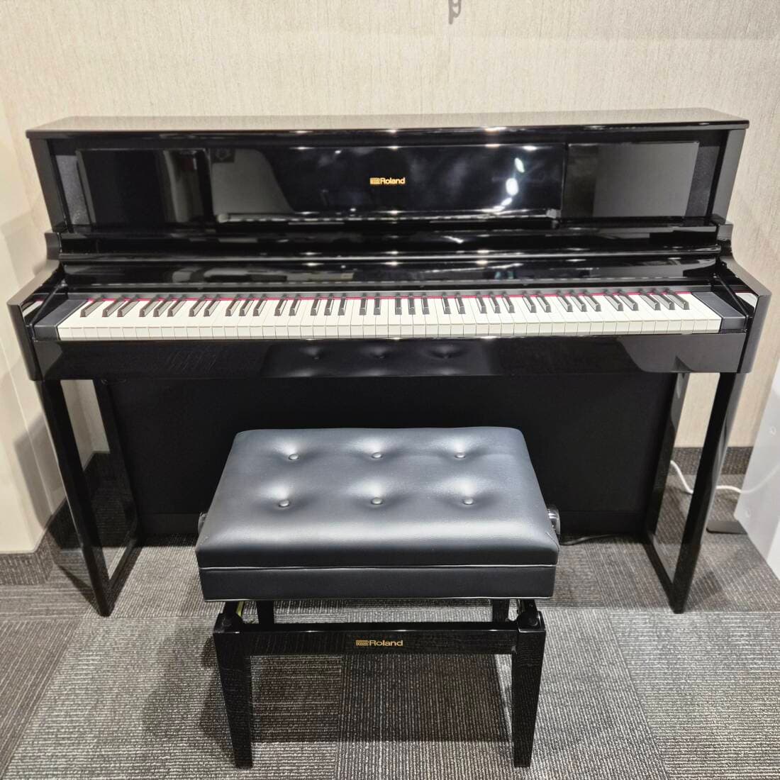 Roland - Piano numérique LX705 avec support et banc - Ebène poli