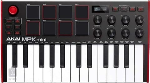 Akai Professional MPK Mini MK3 Teclado MIDI - Rojo, B