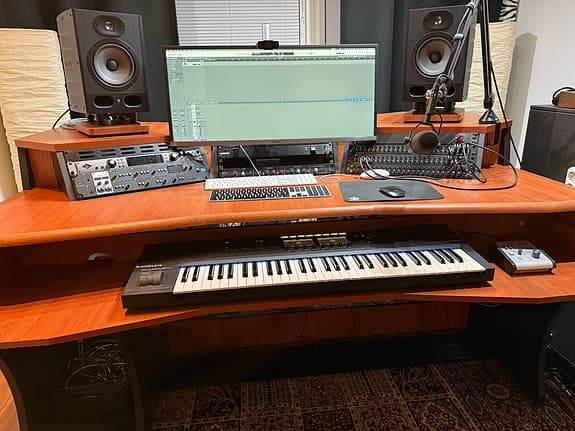 Studiobord Zaor Miza X2 Black Cherry