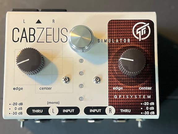 GFI SYSTEM - CABZEUS - STEREO SPEAKER SIMULATOR + DI BOX