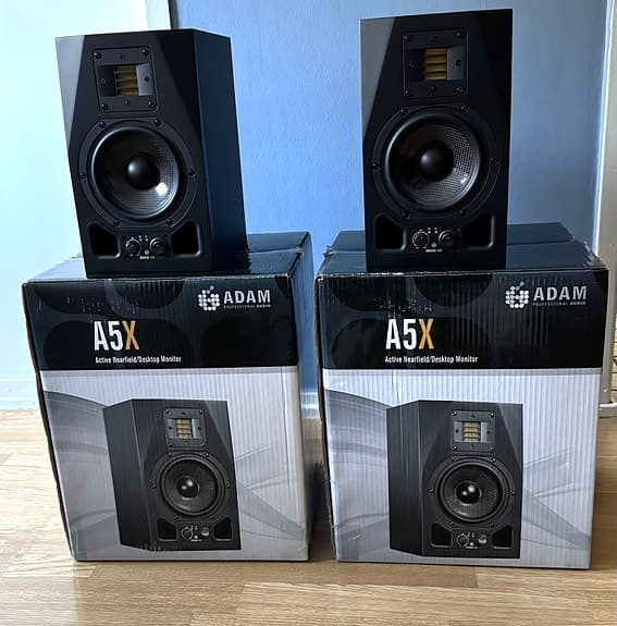 Adam A5X studiomonitorer svart - Par