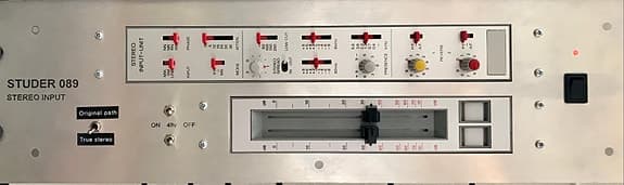 Studer 089 stereokanalstripp, preamp + EQ