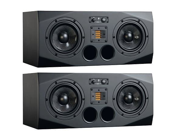 Adam Audio A77X studiomonitorer svart