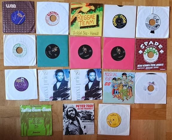 Reggae, Ska, Dancehall 7" Singlar, Frakt = Självklart