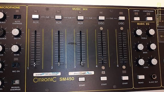 Citronic SM450 Retro stereo mixer