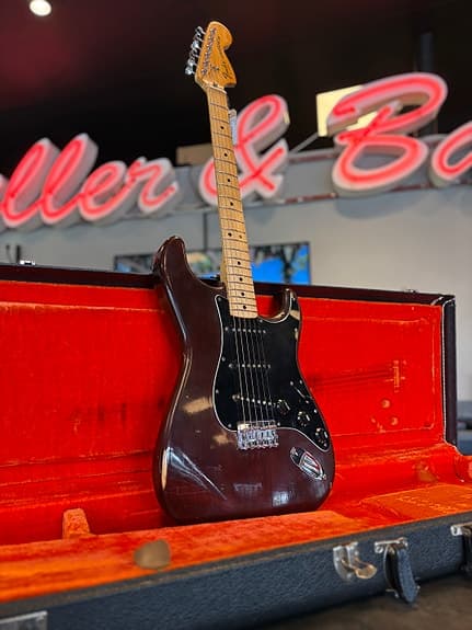Fender Stratocaster Hardtail Wine Red - 1978